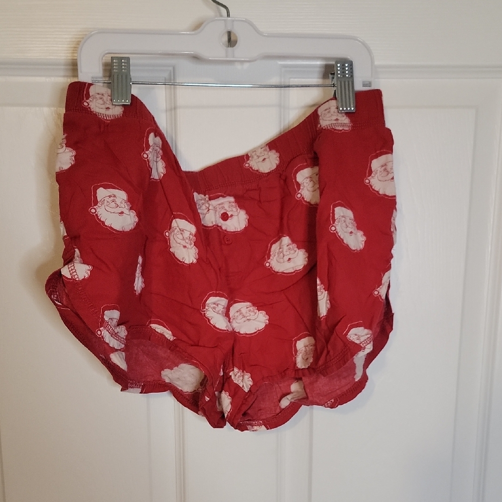 Wondershop S Red Santa Print Sleep Shorts